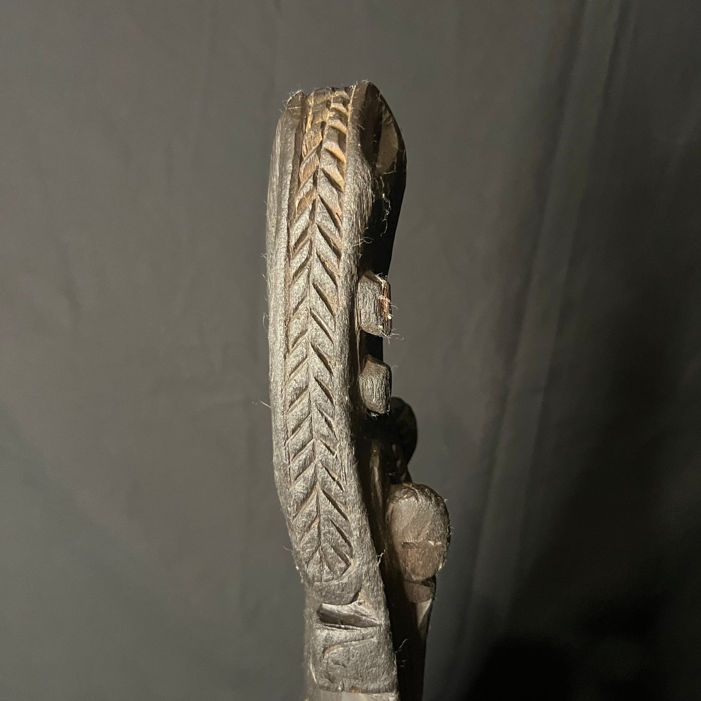 26" Sepik River Ancestral Crocodile Canoe Prow | Papua New Guinea | Ron Perry Provenance