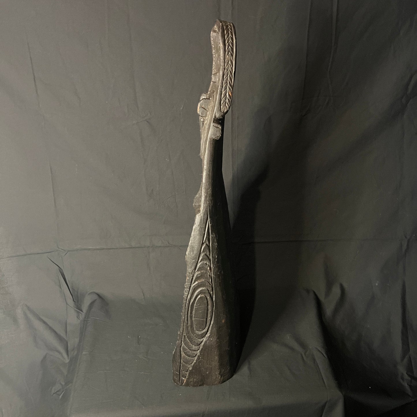 26" Sepik River Ancestral Crocodile Canoe Prow | Papua New Guinea | Ron Perry Provenance