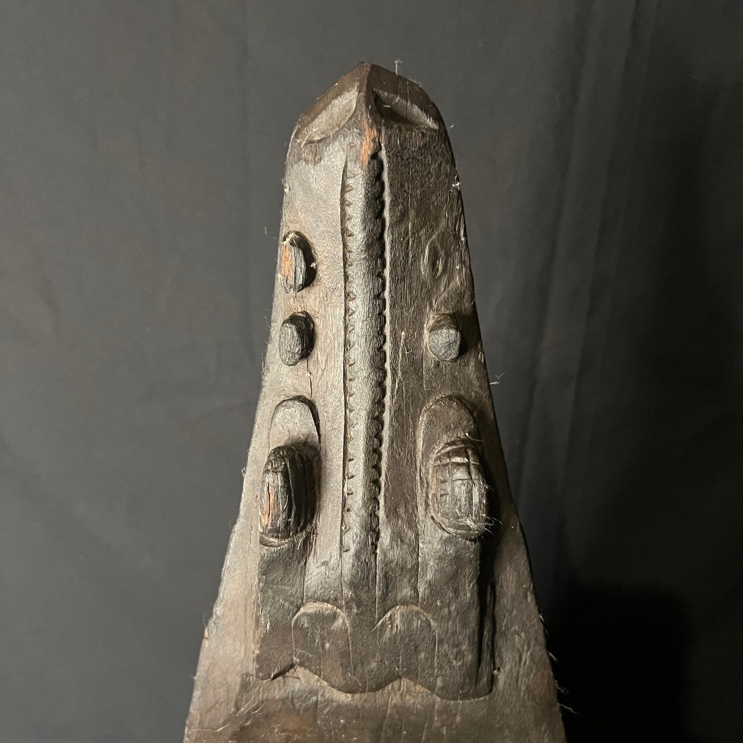 26" Sepik River Ancestral Crocodile Canoe Prow | Papua New Guinea | Ron Perry Provenance