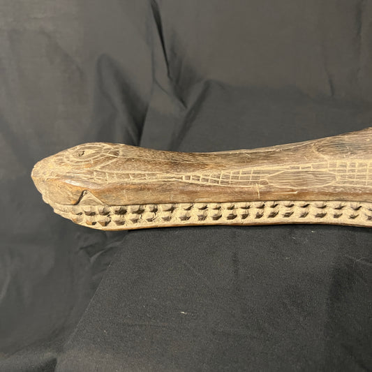 24" Sepik River Crocodile Canoe Prow Ornament | Iatmul, Papua New Guinea | Ron Perry Provenance