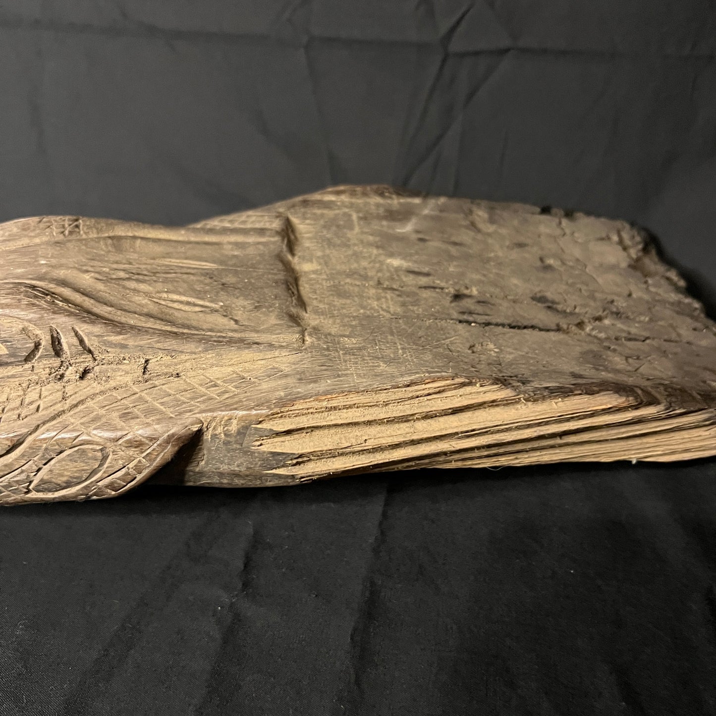 24" Sepik River Crocodile Canoe Prow Ornament | Iatmul, Papua New Guinea | Ron Perry Provenance