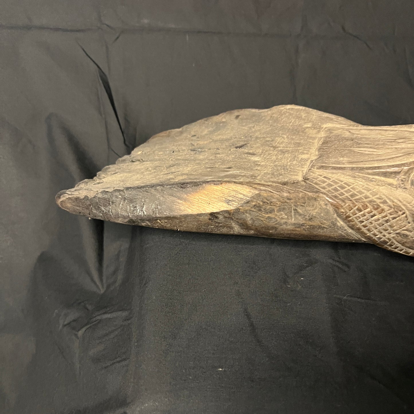 24" Sepik River Crocodile Canoe Prow Ornament | Iatmul, Papua New Guinea | Ron Perry Provenance