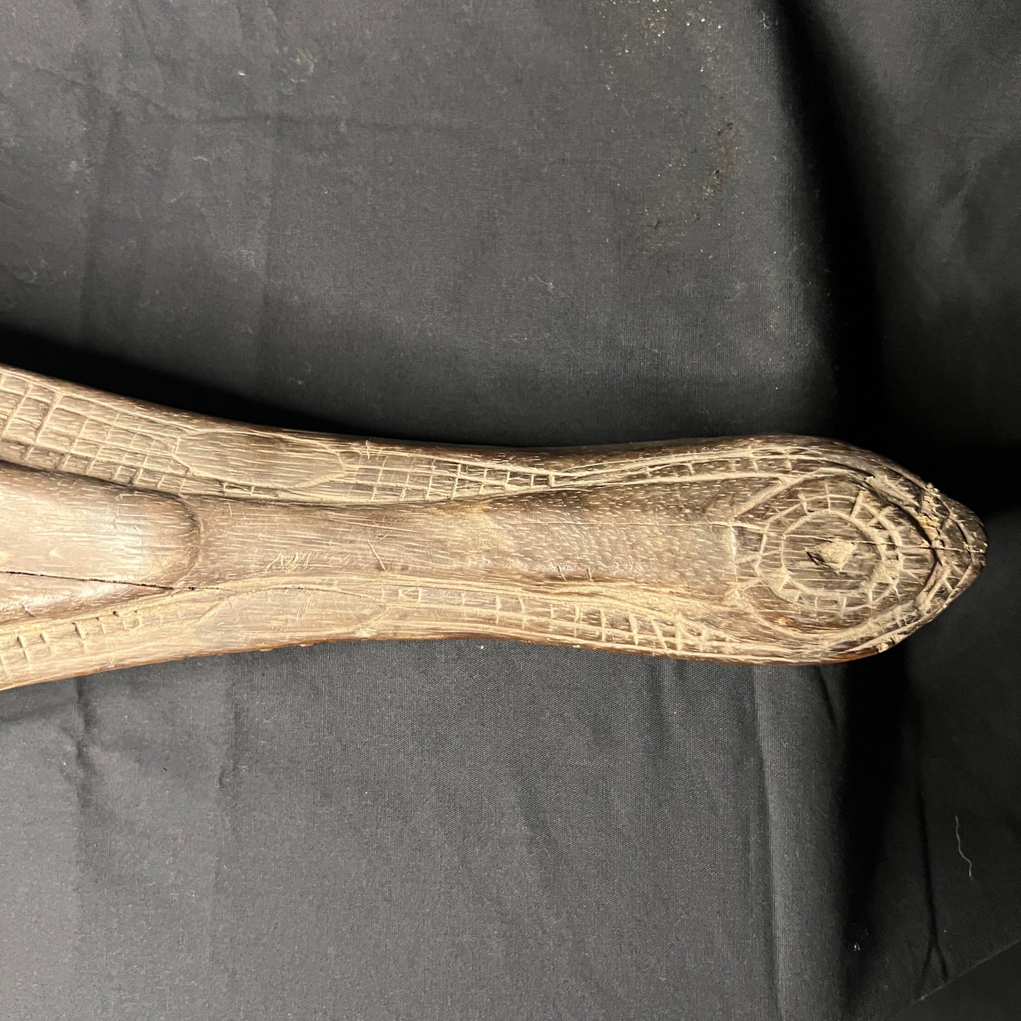 24" Sepik River Crocodile Canoe Prow Ornament | Iatmul, Papua New Guinea | Ron Perry Provenance
