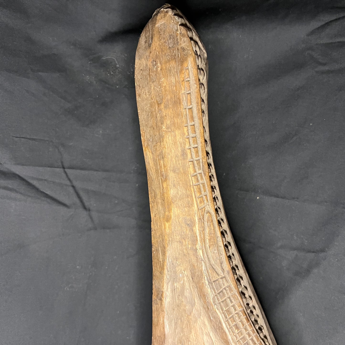24" Sepik River Crocodile Canoe Prow Ornament | Iatmul, Papua New Guinea | Ron Perry Provenance