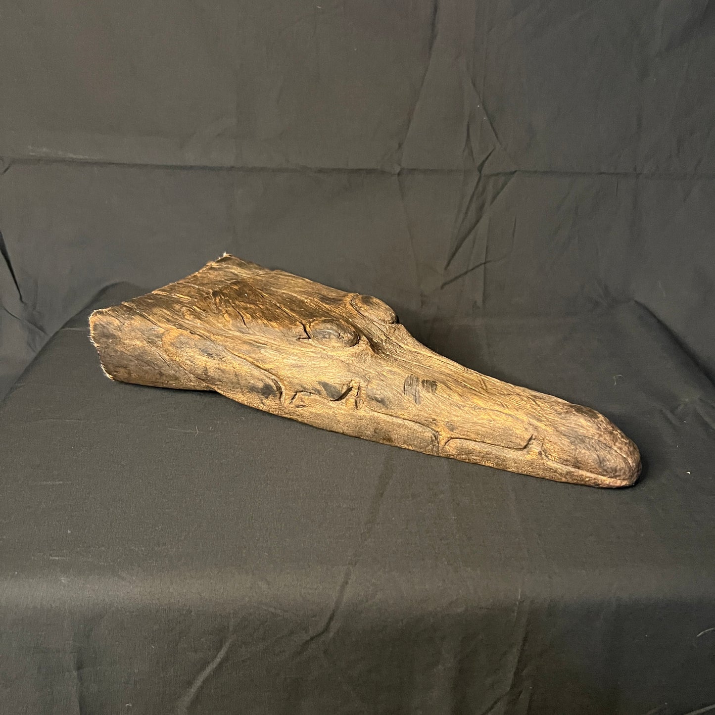 Antique Sepik River Crocodile Canoe Prow | Iatmul, Papua New Guinea | Ron Perry Provenance