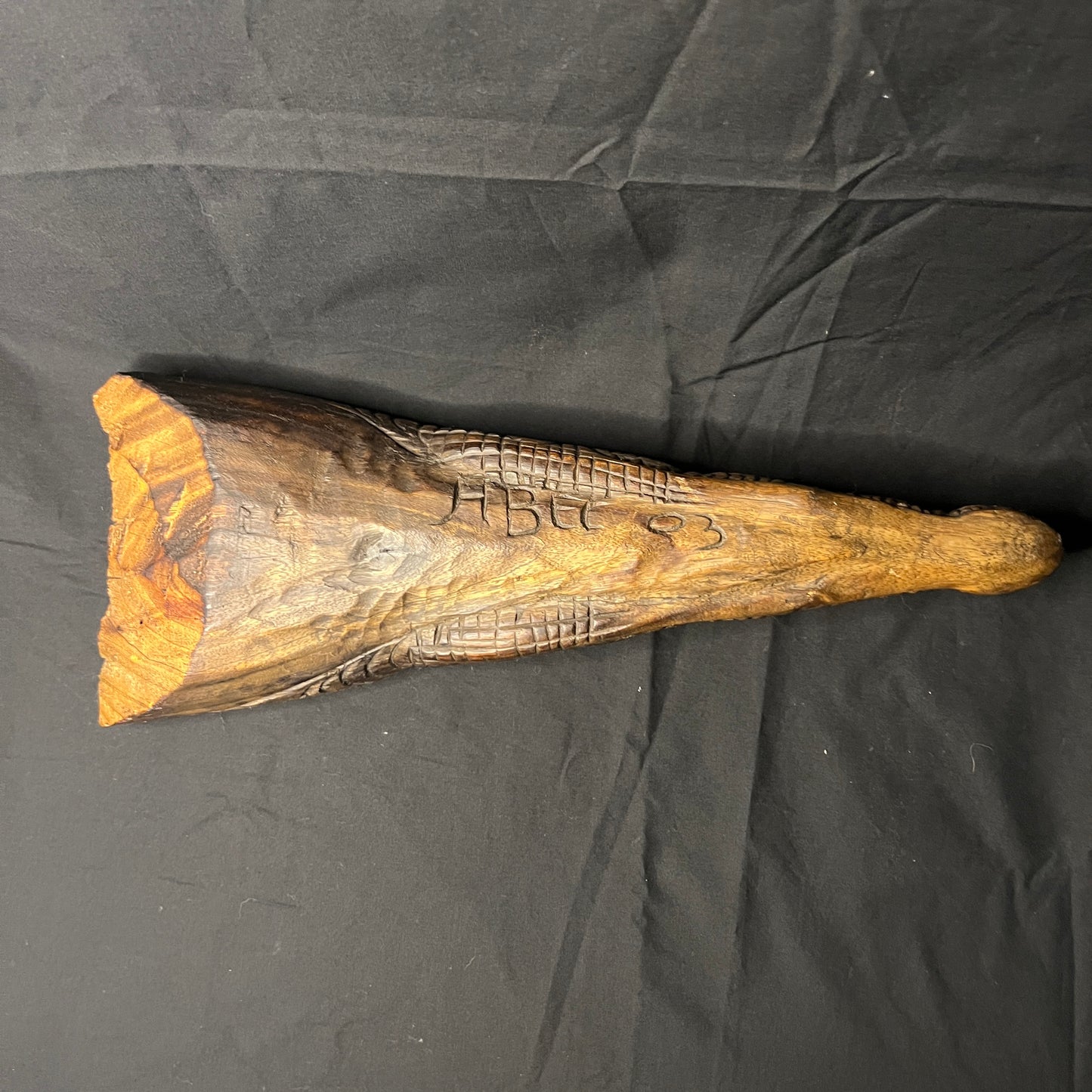 Signed Sepik River Crocodile Canoe Prow | Iatmul, Papua New Guinea | Ron Perry Provenance