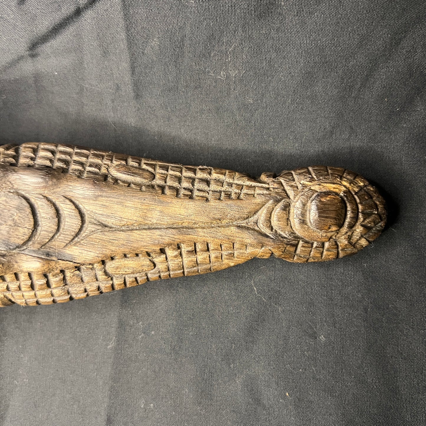 Signed Sepik River Crocodile Canoe Prow | Iatmul, Papua New Guinea | Ron Perry Provenance