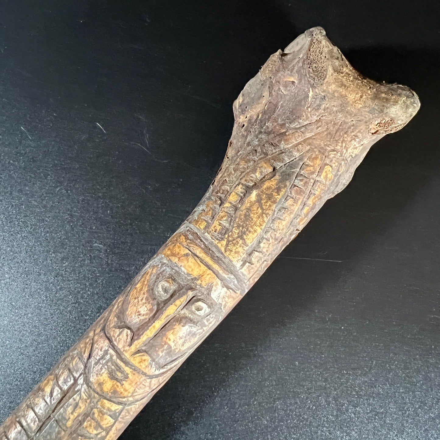 13.5" Sepik River Ancestral Cassowary Bone Dagger | Papua New Guinea