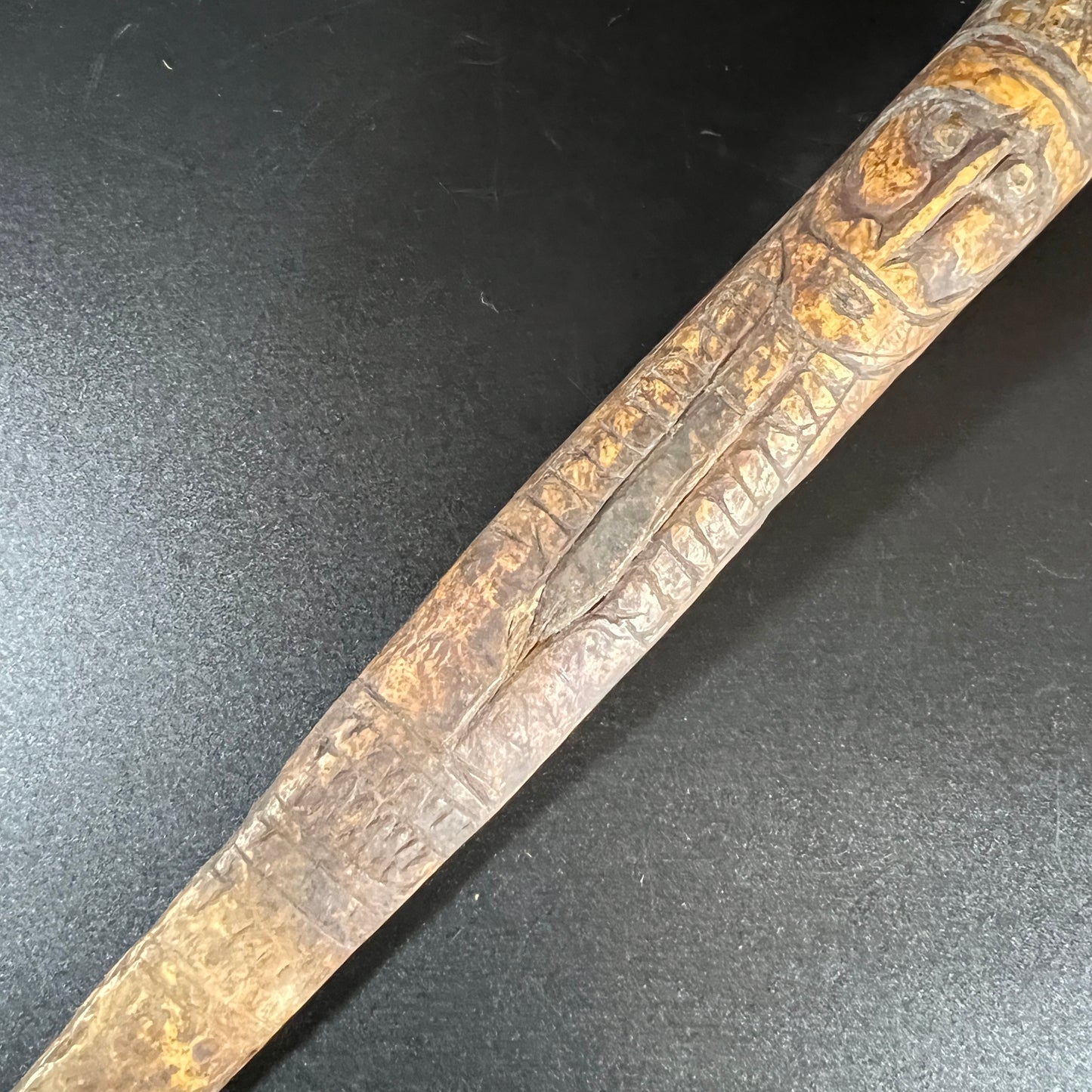 13.5" Sepik River Ancestral Cassowary Bone Dagger | Papua New Guinea
