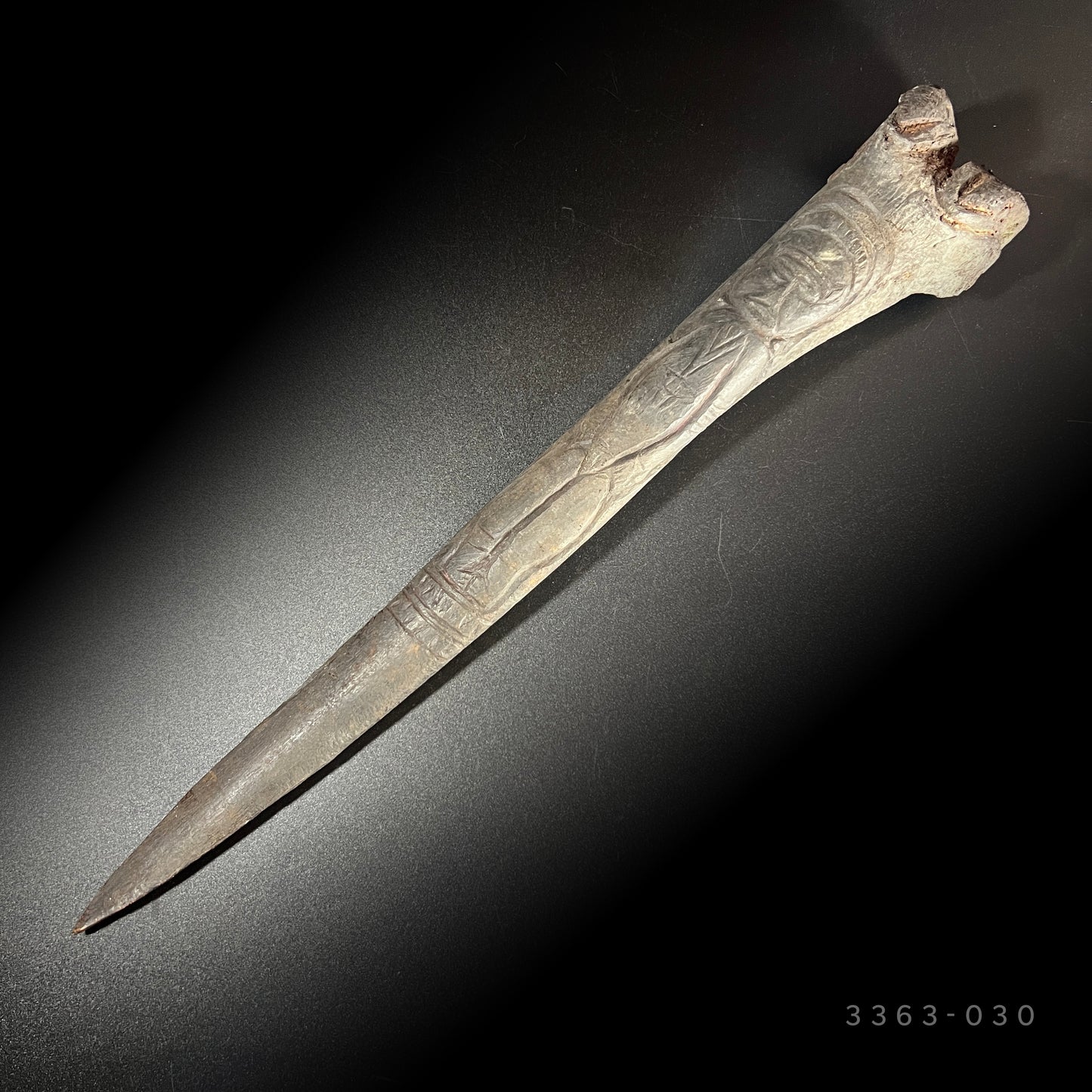 14.25" Middle Sepik River Ancestral Bone Dagger | Iatmul, Papua New Guinea | Ron Perry Provenance