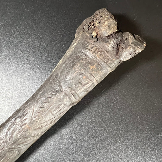 13" Long Sepik River Ancestral Cassowary Bone Dagger | Abelam / Kwanga, Papua New Guinea | Ron Perry Provenance