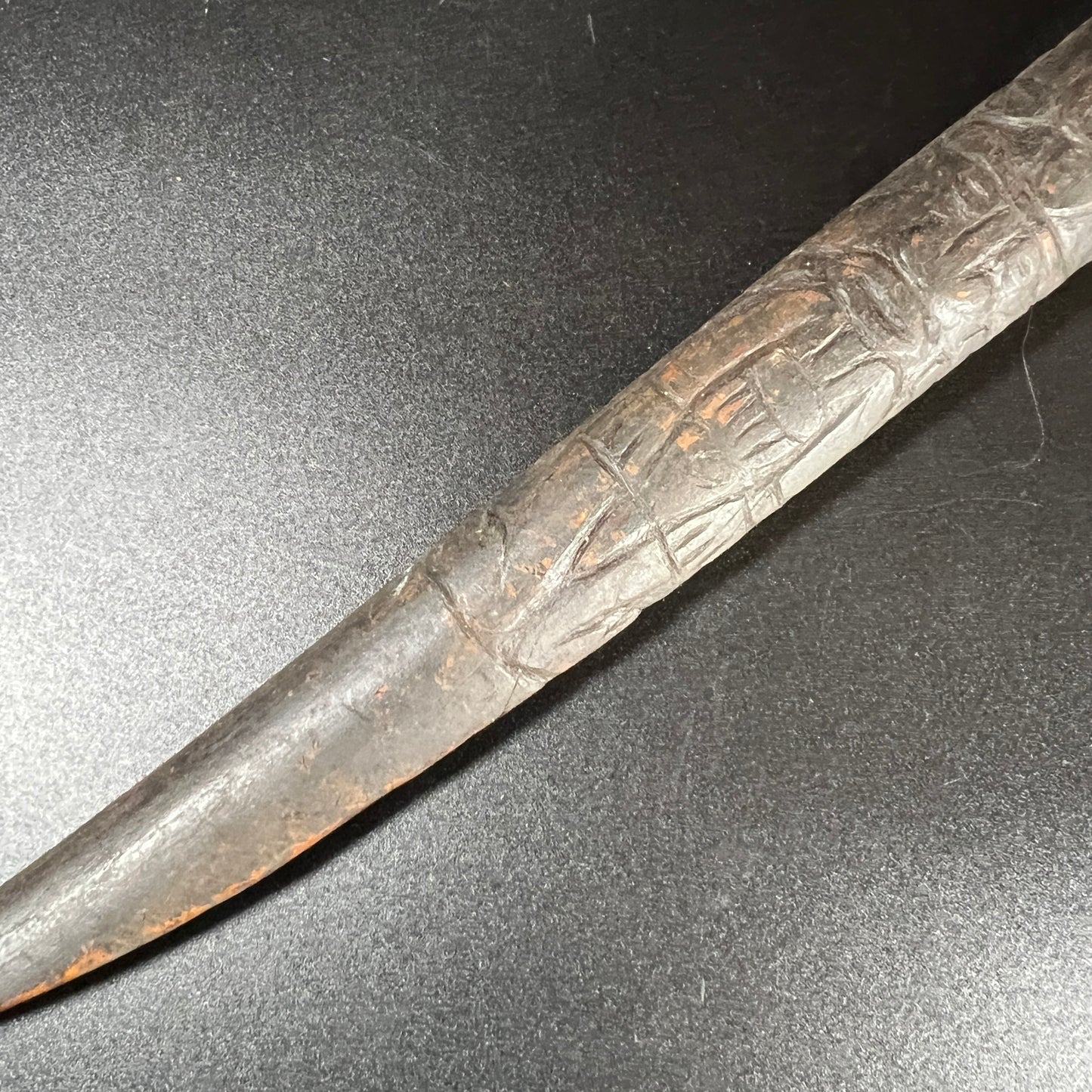 13" Long Sepik River Ancestral Cassowary Bone Dagger | Abelam / Kwanga, Papua New Guinea | Ron Perry Provenance