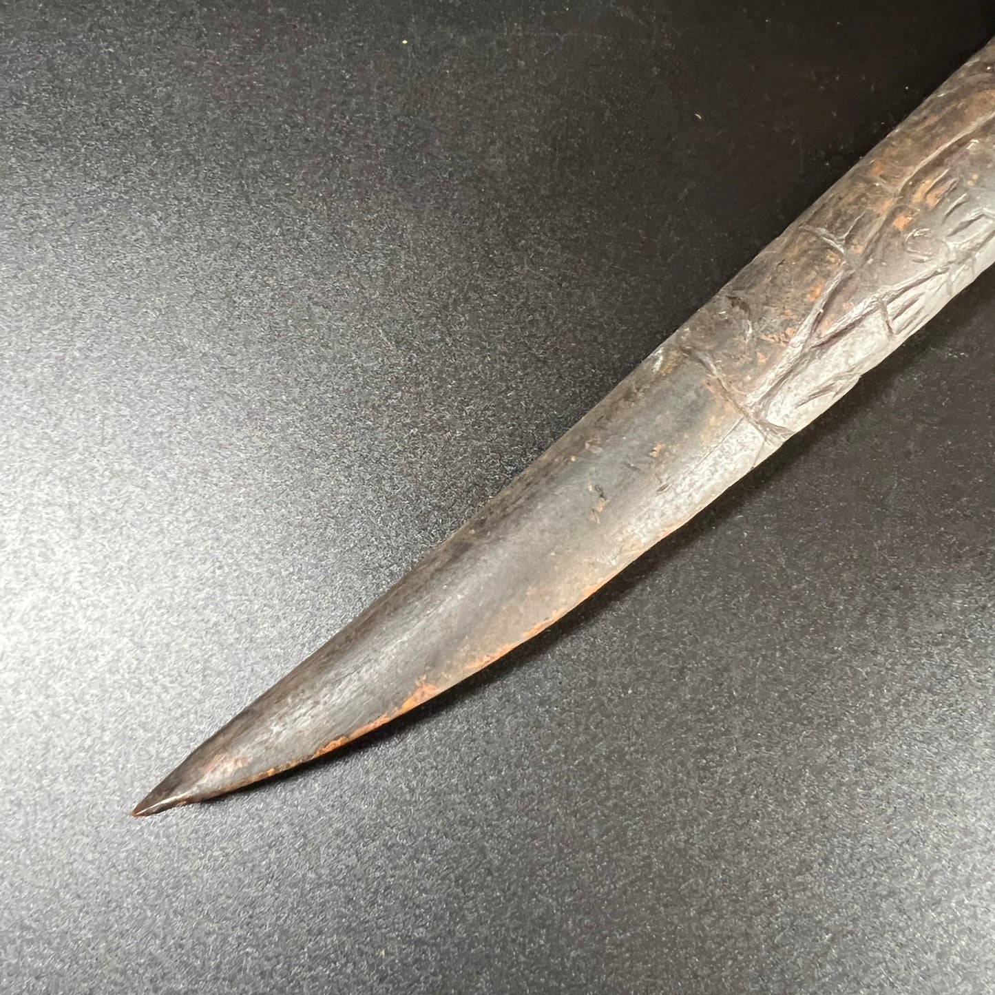 13" Long Sepik River Ancestral Cassowary Bone Dagger | Abelam / Kwanga, Papua New Guinea | Ron Perry Provenance