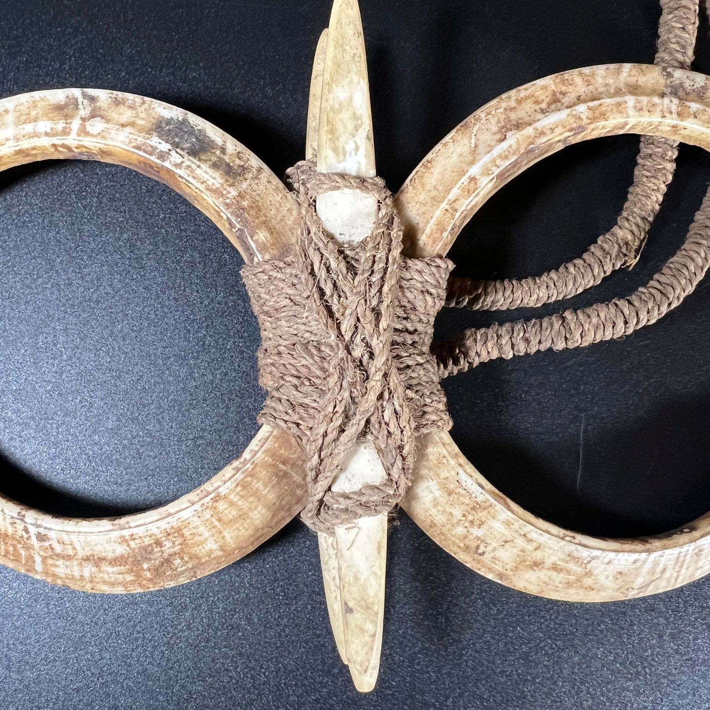 Papua New Guinea Double Boar Tusk Necklace | Huon Gulf, Papua New Guinea | Ron Perry Provenance