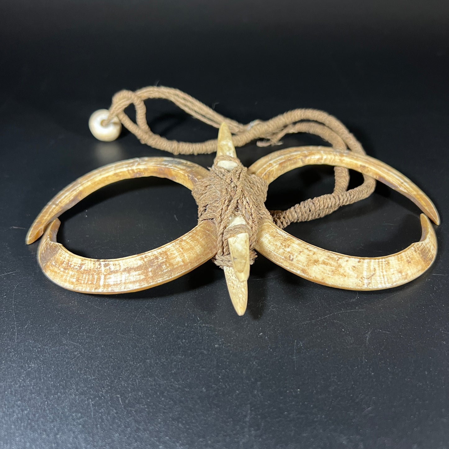 Papua New Guinea Double Boar Tusk Necklace | Huon Gulf, Papua New Guinea | Ron Perry Provenance