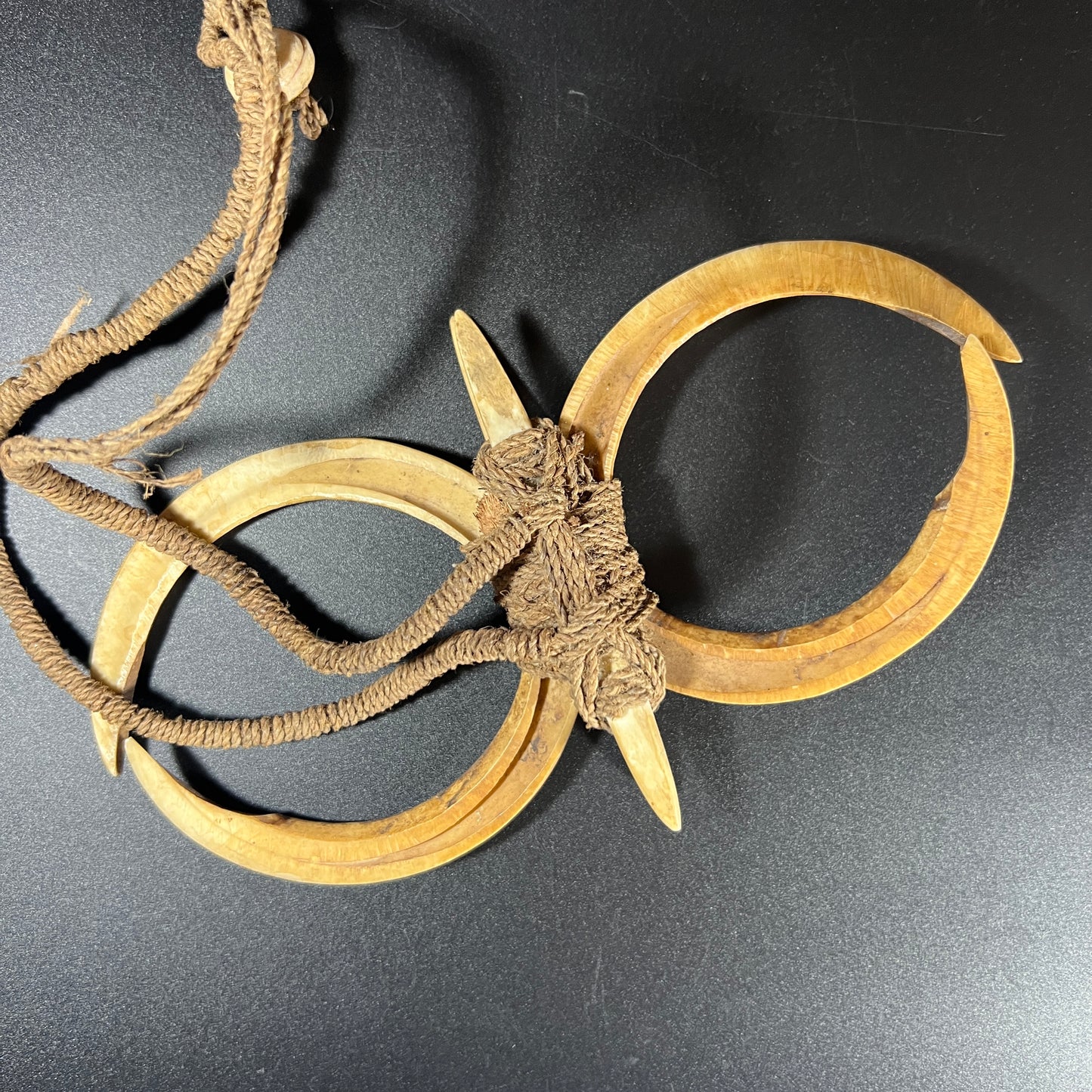 Papua New Guinea Double Boar Tusk Necklace | Huon Gulf, Papua New Guinea | Ron Perry Provenance