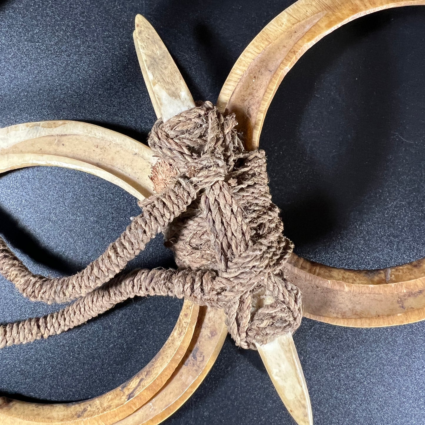 Papua New Guinea Double Boar Tusk Necklace | Huon Gulf, Papua New Guinea | Ron Perry Provenance
