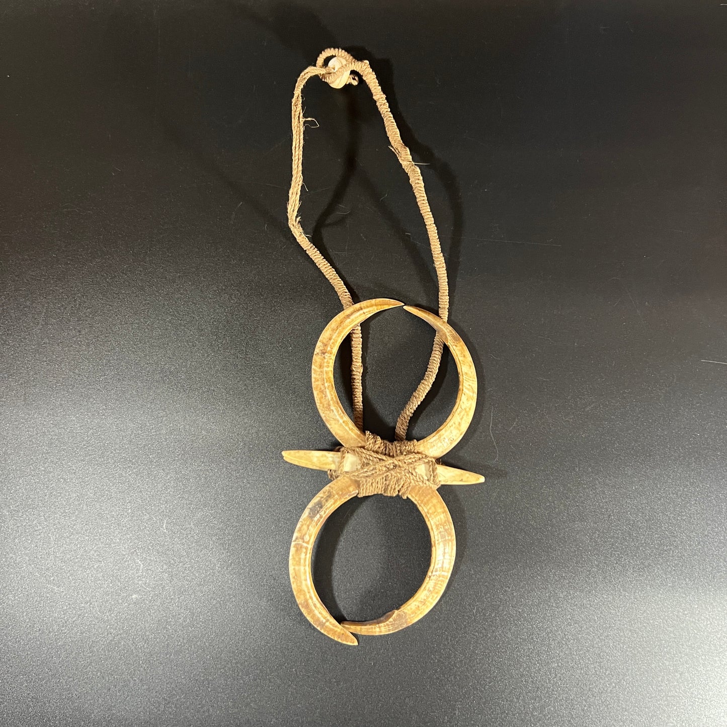 Papua New Guinea Double Boar Tusk Necklace | Huon Gulf, Papua New Guinea | Ron Perry Provenance