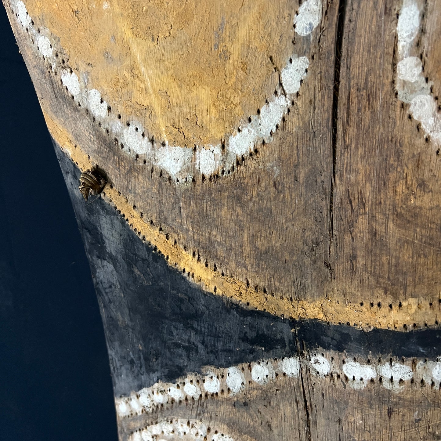 60" Papua New Guinea Kwoma Tribe Painted Sago Bark Panel (Pangal)