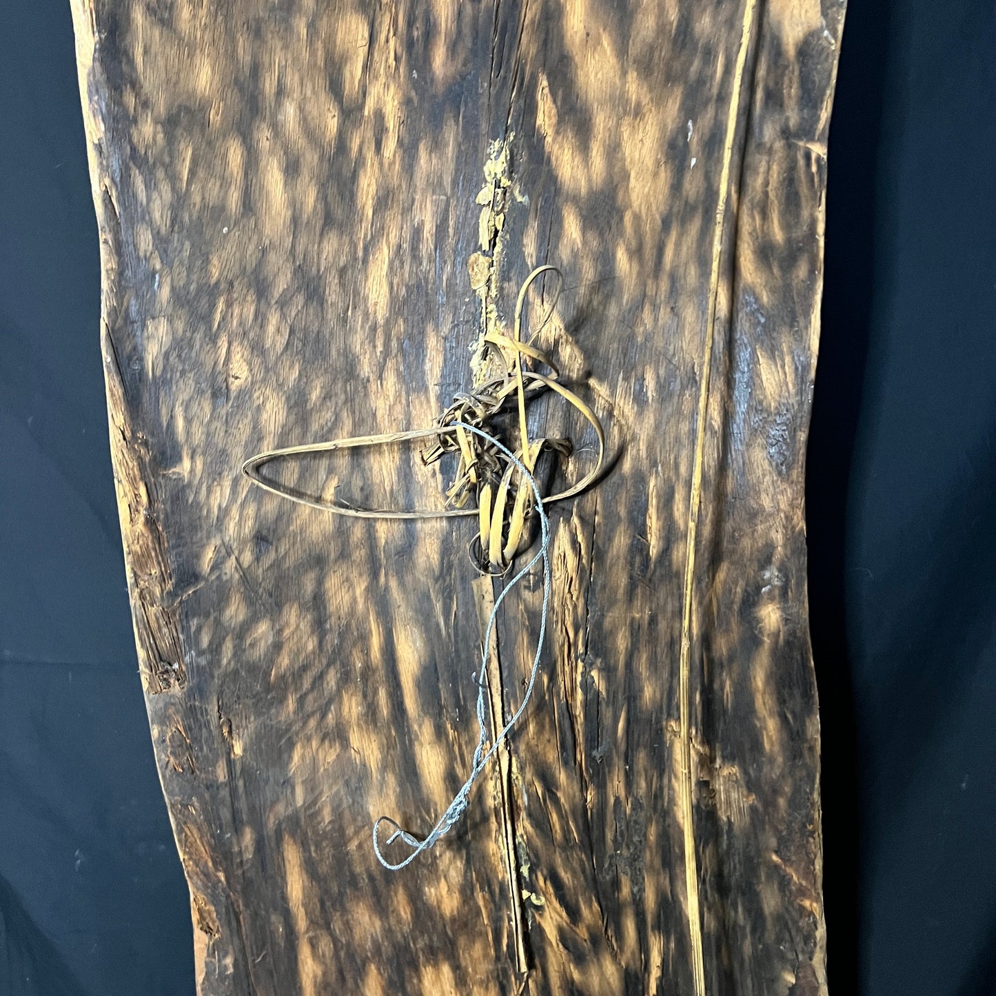 60" Papua New Guinea Kwoma Tribe Painted Sago Bark Panel (Pangal)