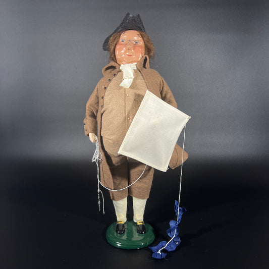 Byers Choice Doll - Ben Franklin with Kite and Key