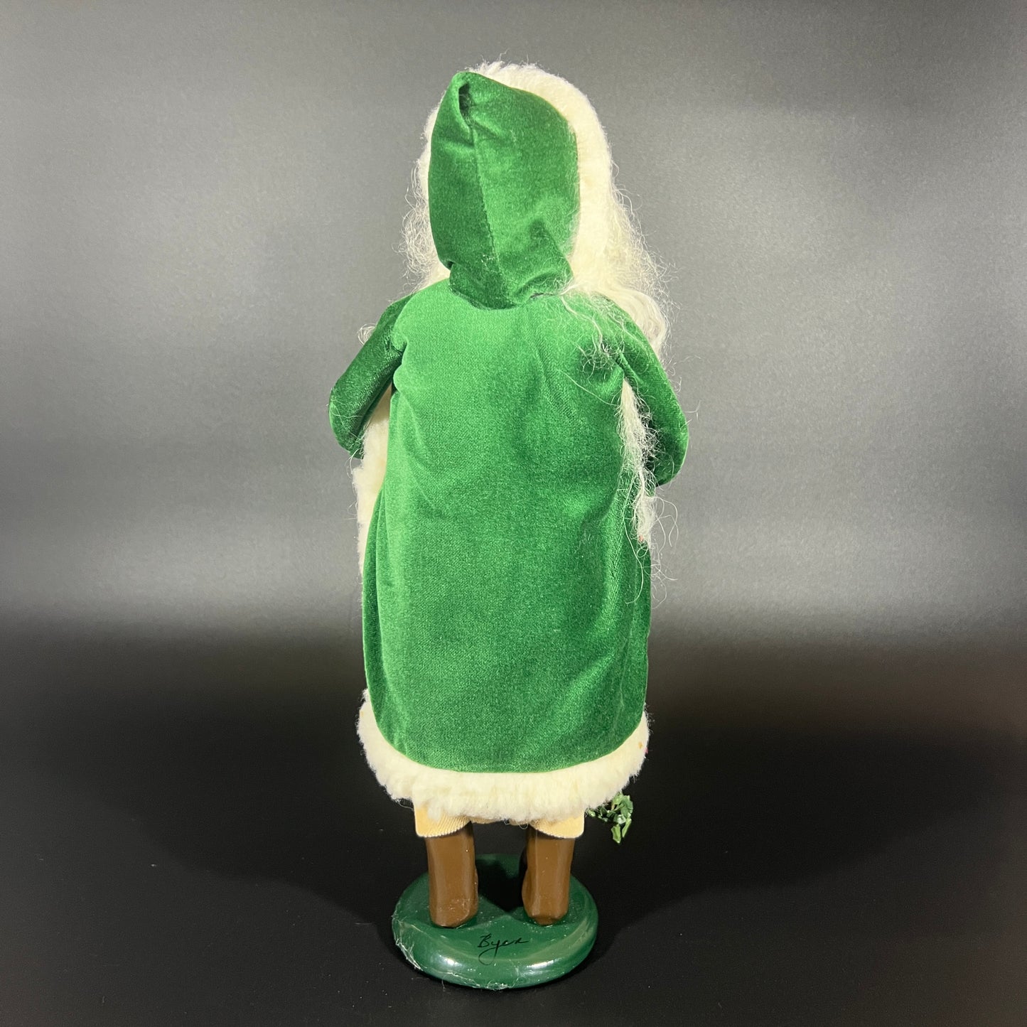 Byers Choice Doll - Santa with Staff and Lantern, Signed on Bottom