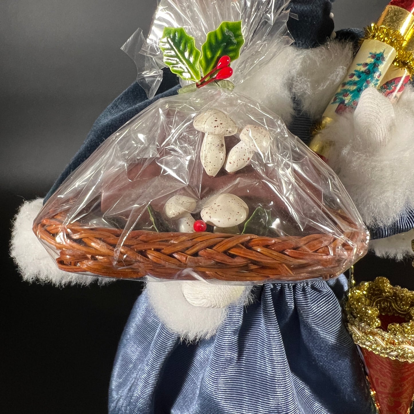 Byers Choice Doll - Victorian Shopper Woman with Yule Log and Gifts