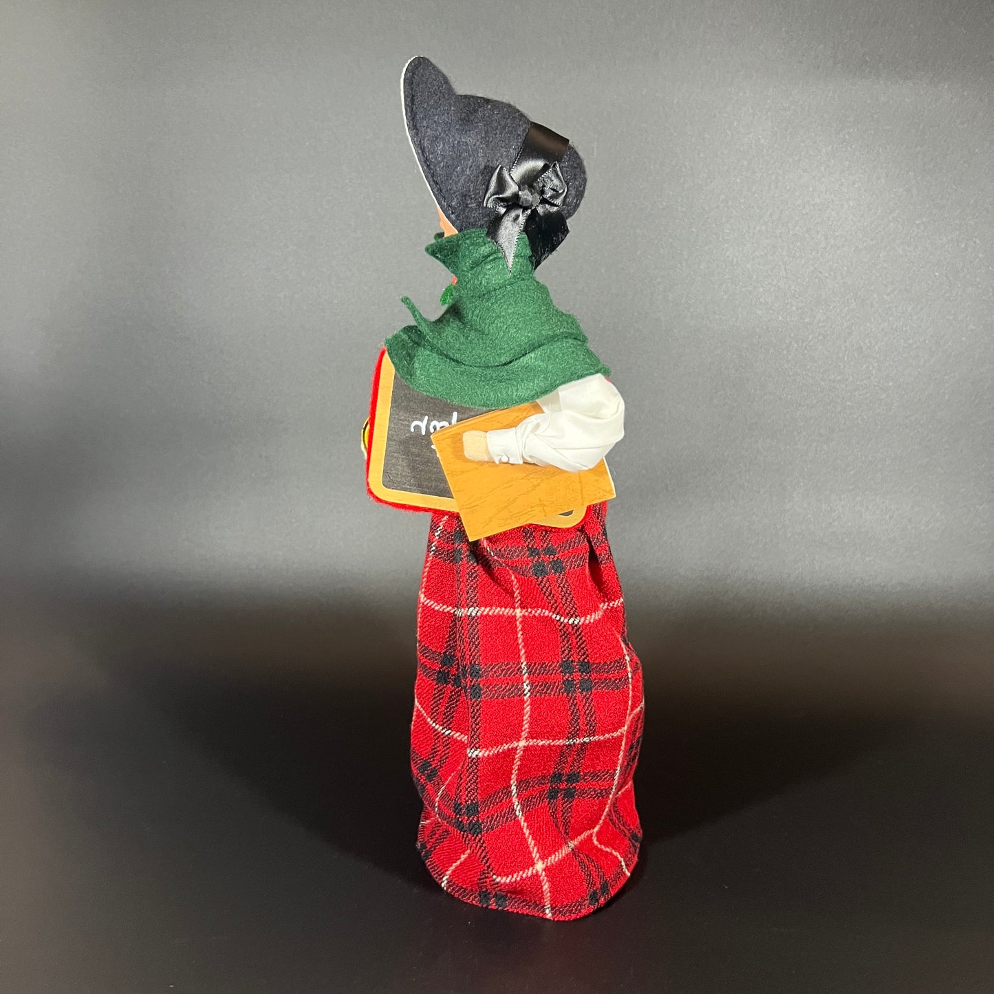 Byers Choice Doll - Woman Teacher with Bell, Blackboard and Book