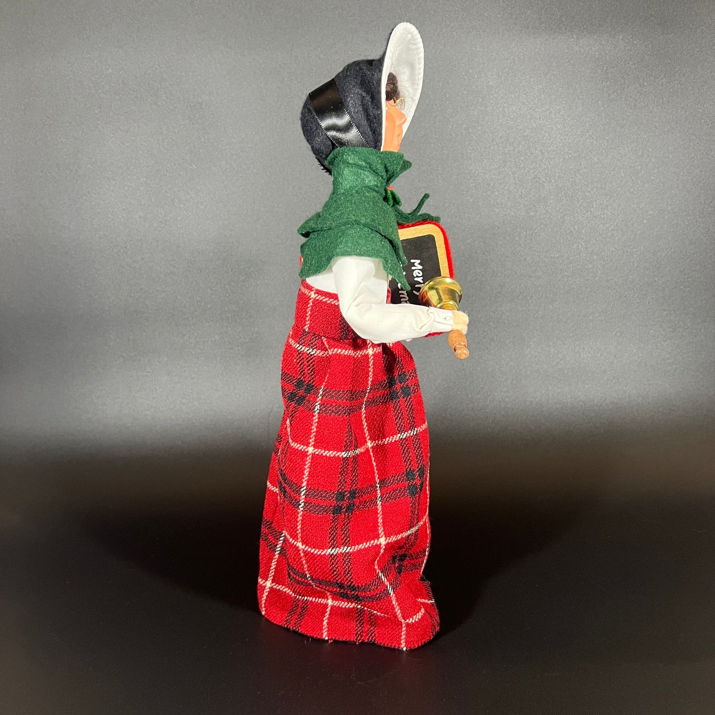 Byers Choice Doll - Woman Teacher with Bell, Blackboard and Book