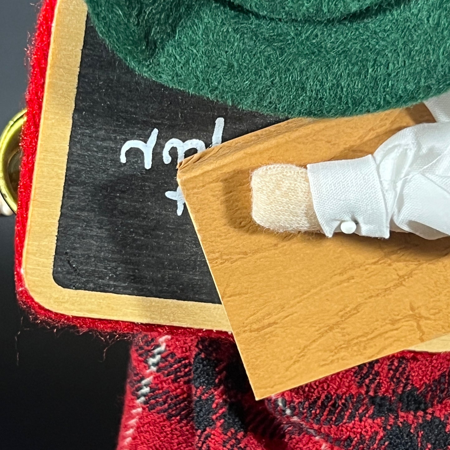 Byers Choice Doll - Woman Teacher with Bell, Blackboard and Book