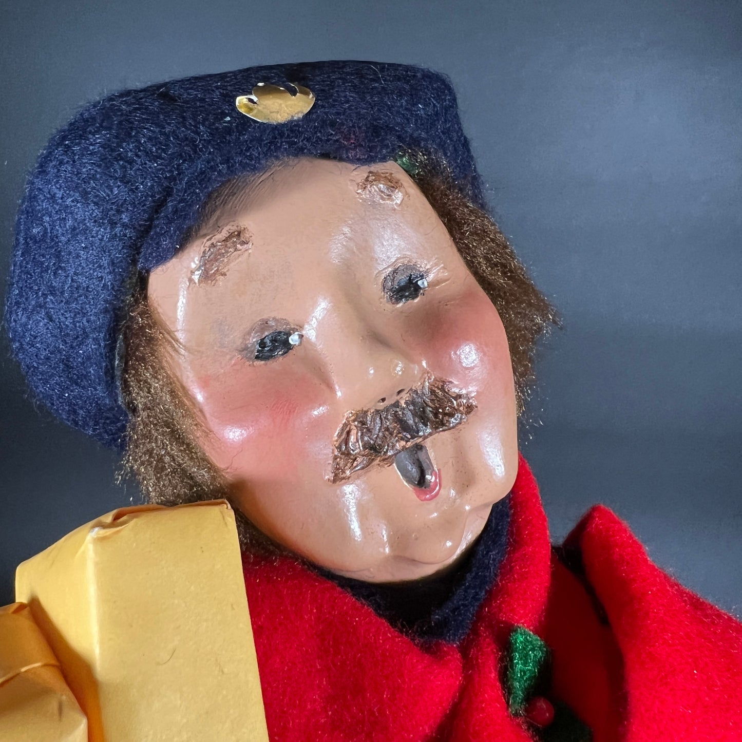 Byers Choice Doll - Mailman Holding Packages and Mail with Post Box