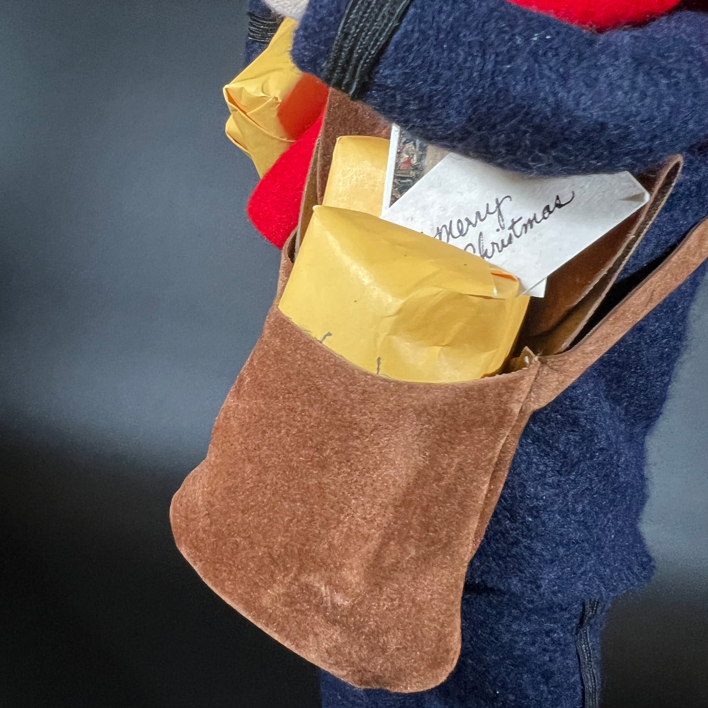Byers Choice Doll - Mailman Holding Packages and Mail with Post Box