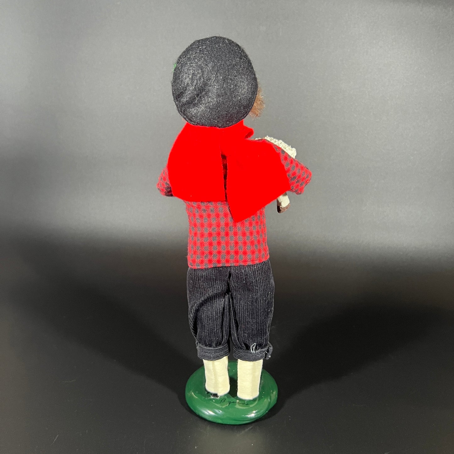 Byers Choice Doll - Boy Caroler Holding Lamb