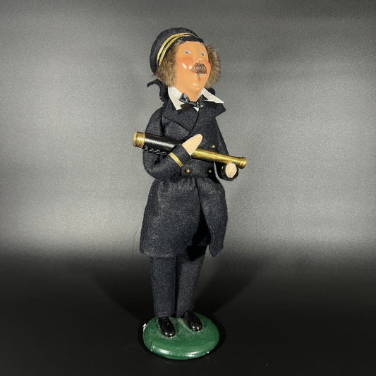 Byers Choice Doll - Sea Captain Caroler Holding a Spyglass