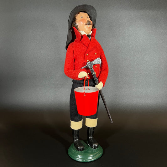 Byers Choice Doll - Fireman Caroler with Axe and Bucket