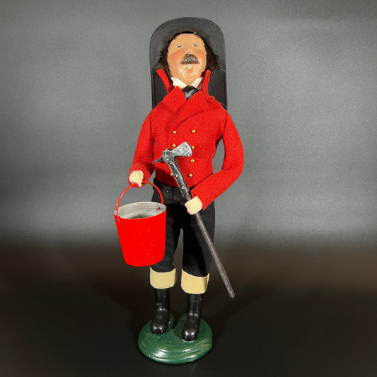 Byers Choice Doll - Fireman Caroler with Axe and Bucket