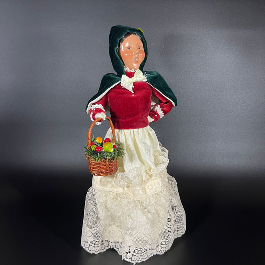 Byers Choice Doll - Victorian Woman Caroler with Basket