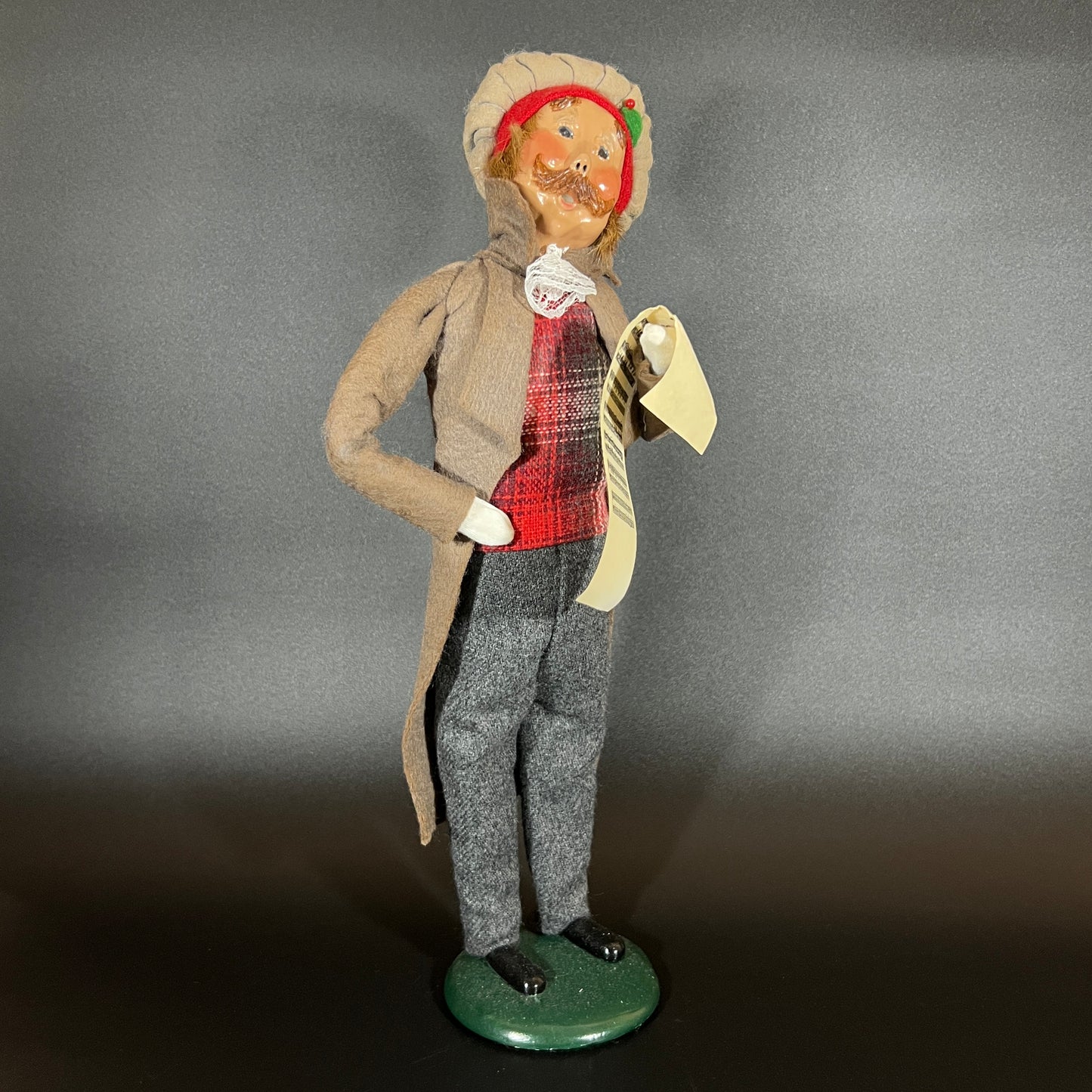 Byers Choice Doll - Man Caroler Holding Sheet Music