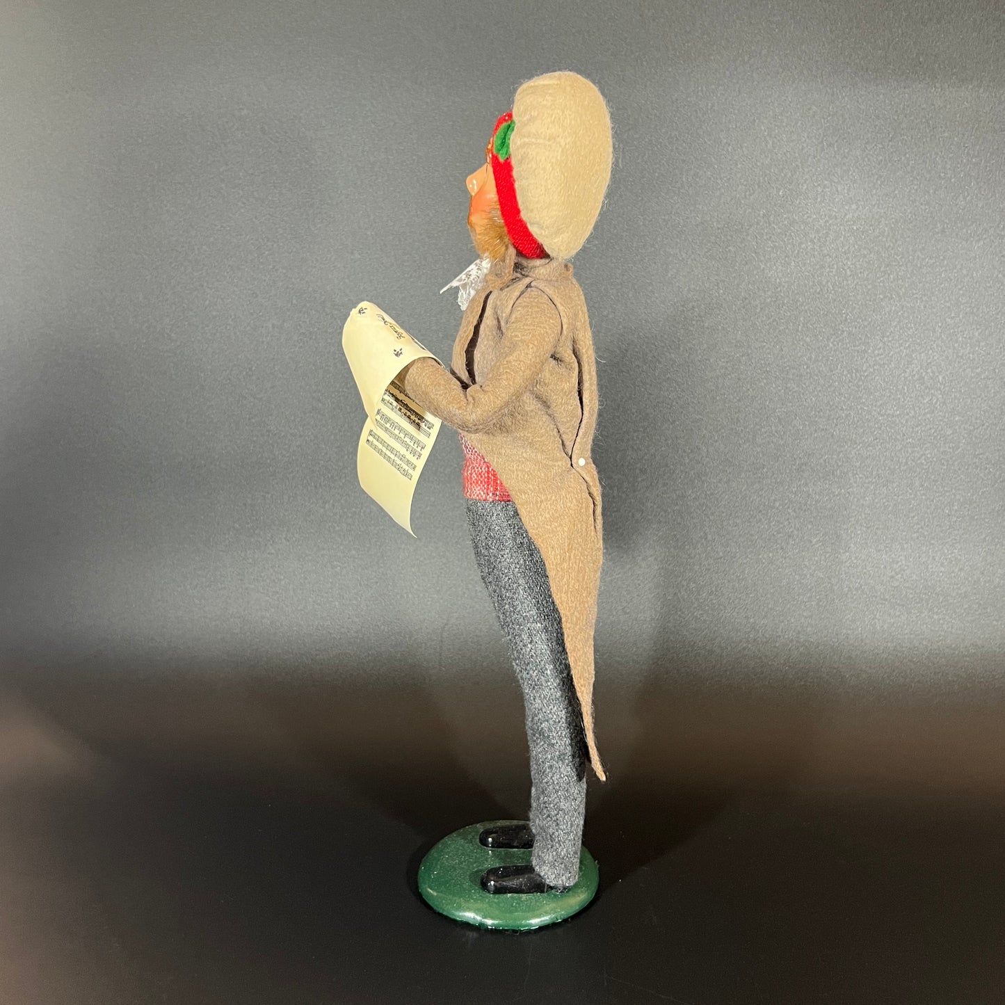 Byers Choice Doll - Man Caroler Holding Sheet Music
