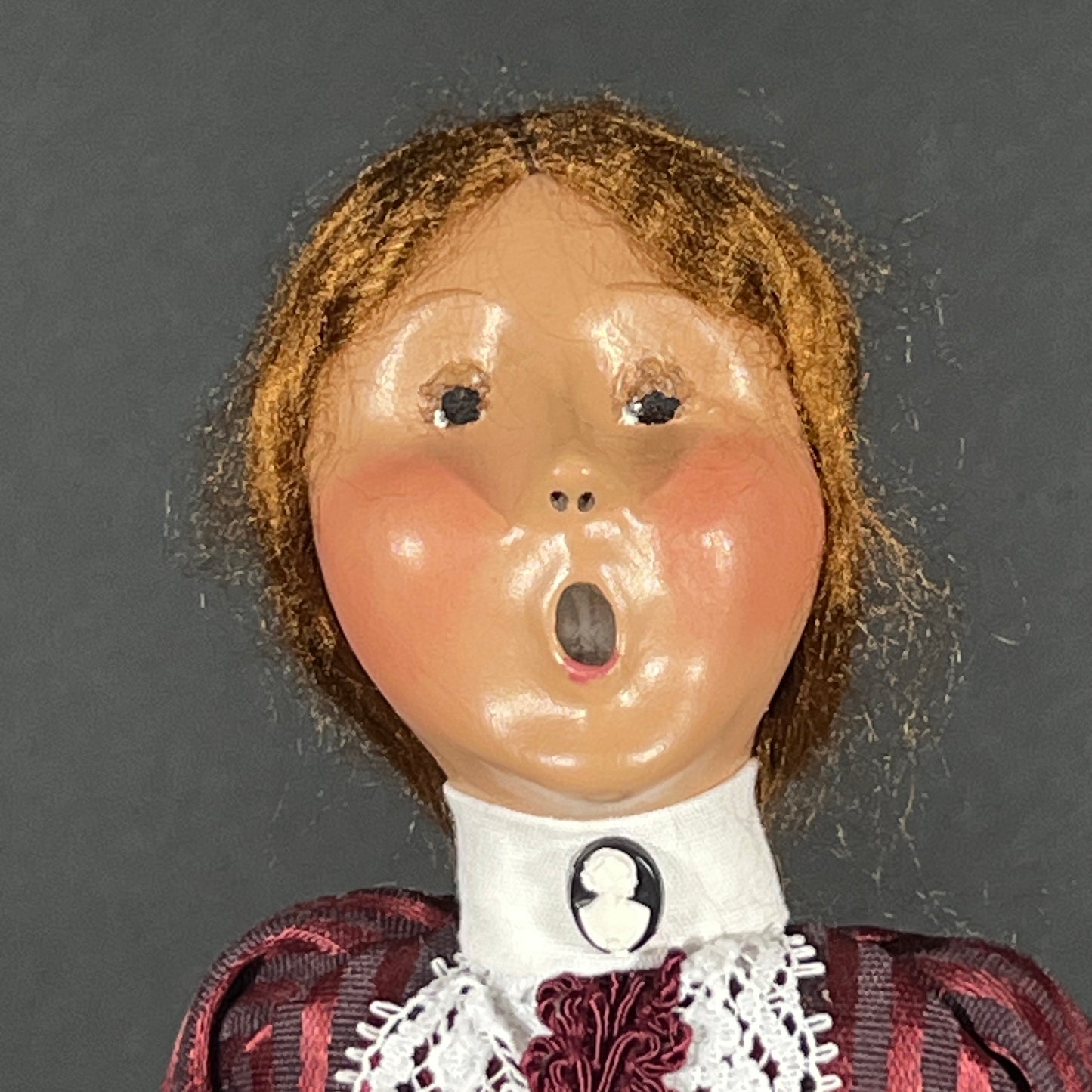 Byers Choice Doll - Woman Caroler Holding Pumpkin Pie