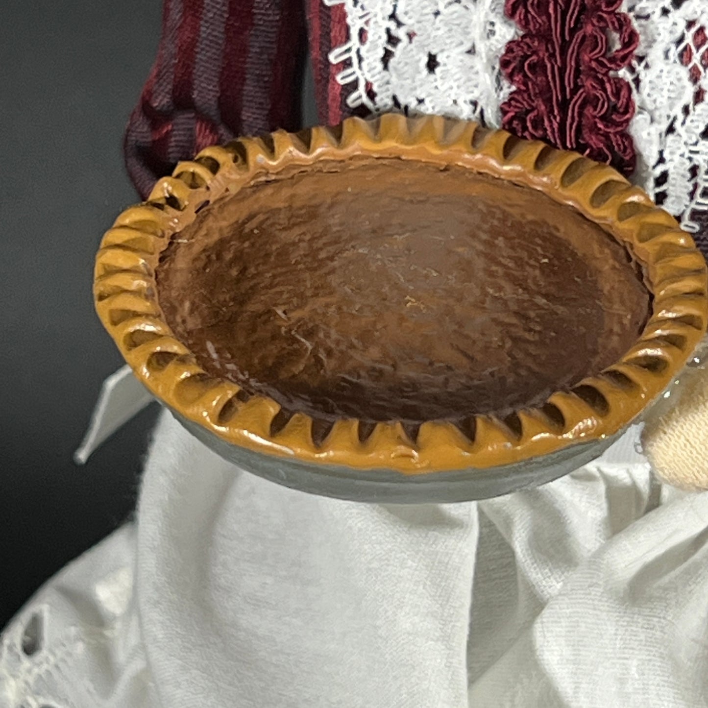 Byers Choice Doll - Woman Caroler Holding Pumpkin Pie