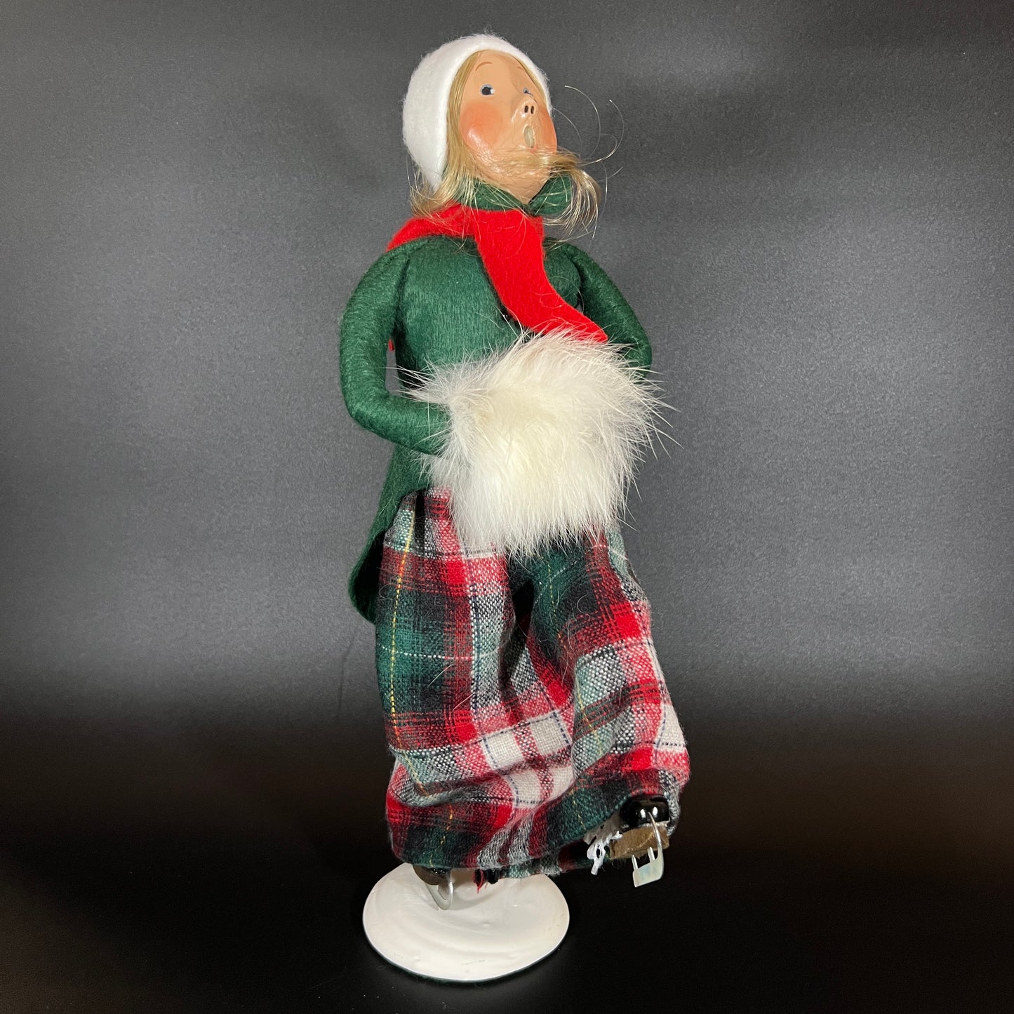 Byers Choice Doll - Woman Skater, Signed and Numbered