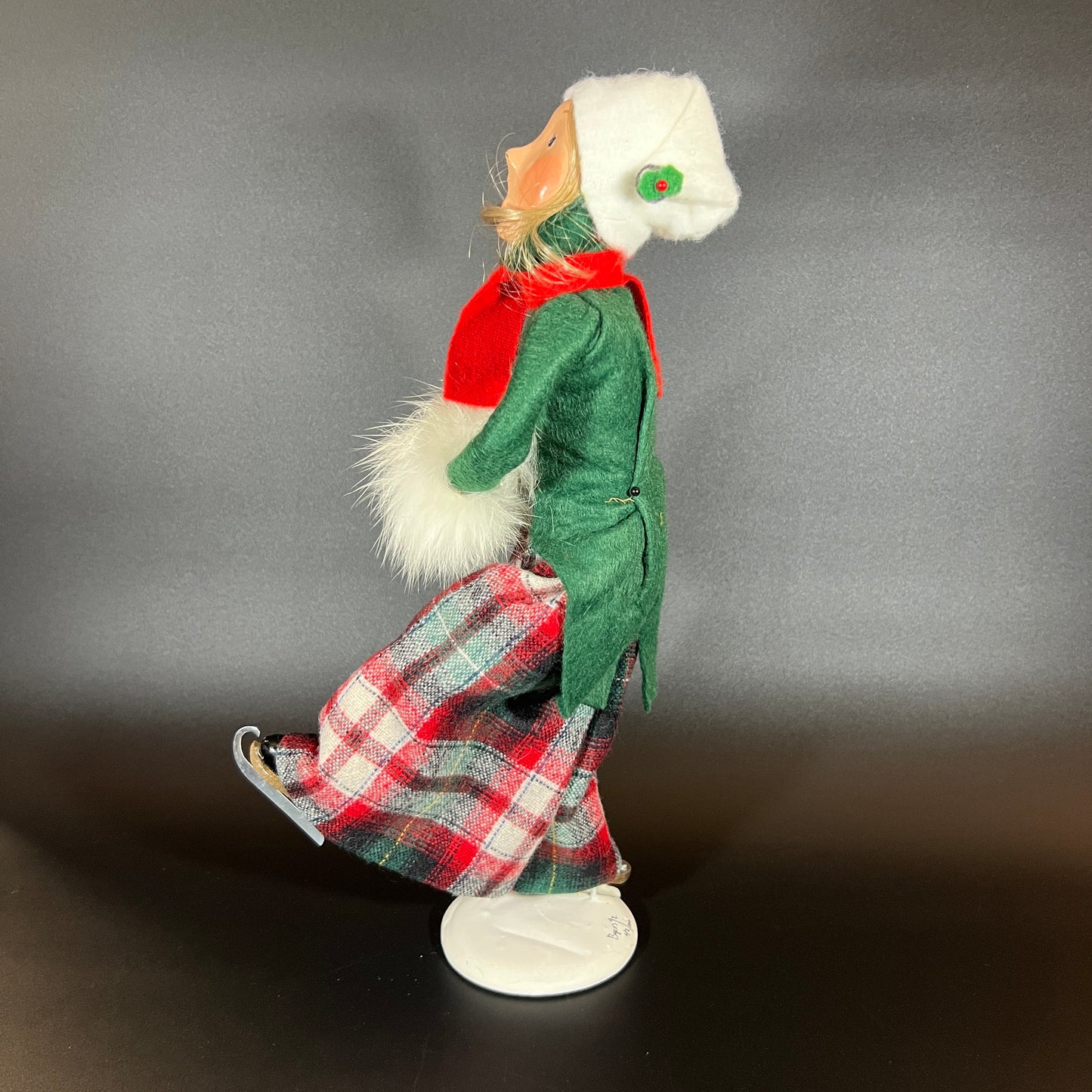 Byers Choice Doll - Woman Skater, Signed and Numbered