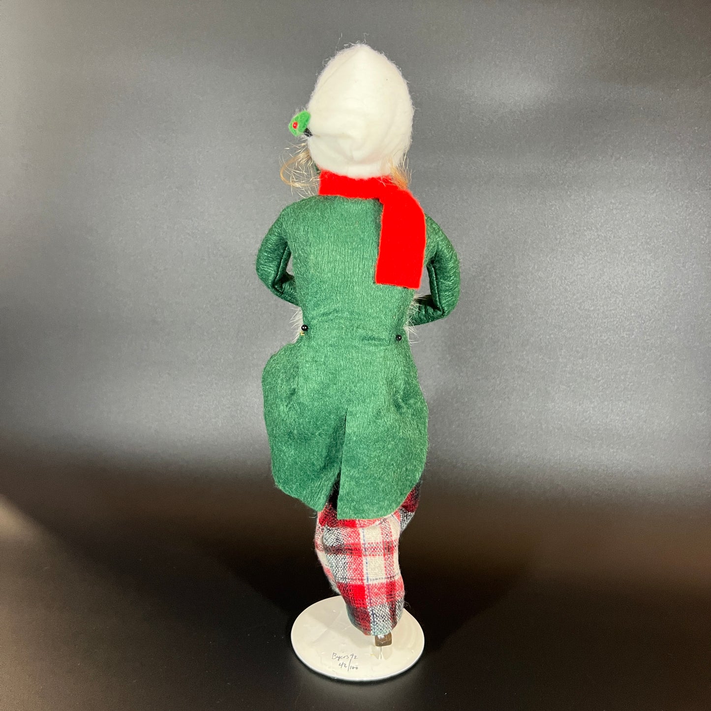 Byers Choice Doll - Woman Skater, Signed and Numbered