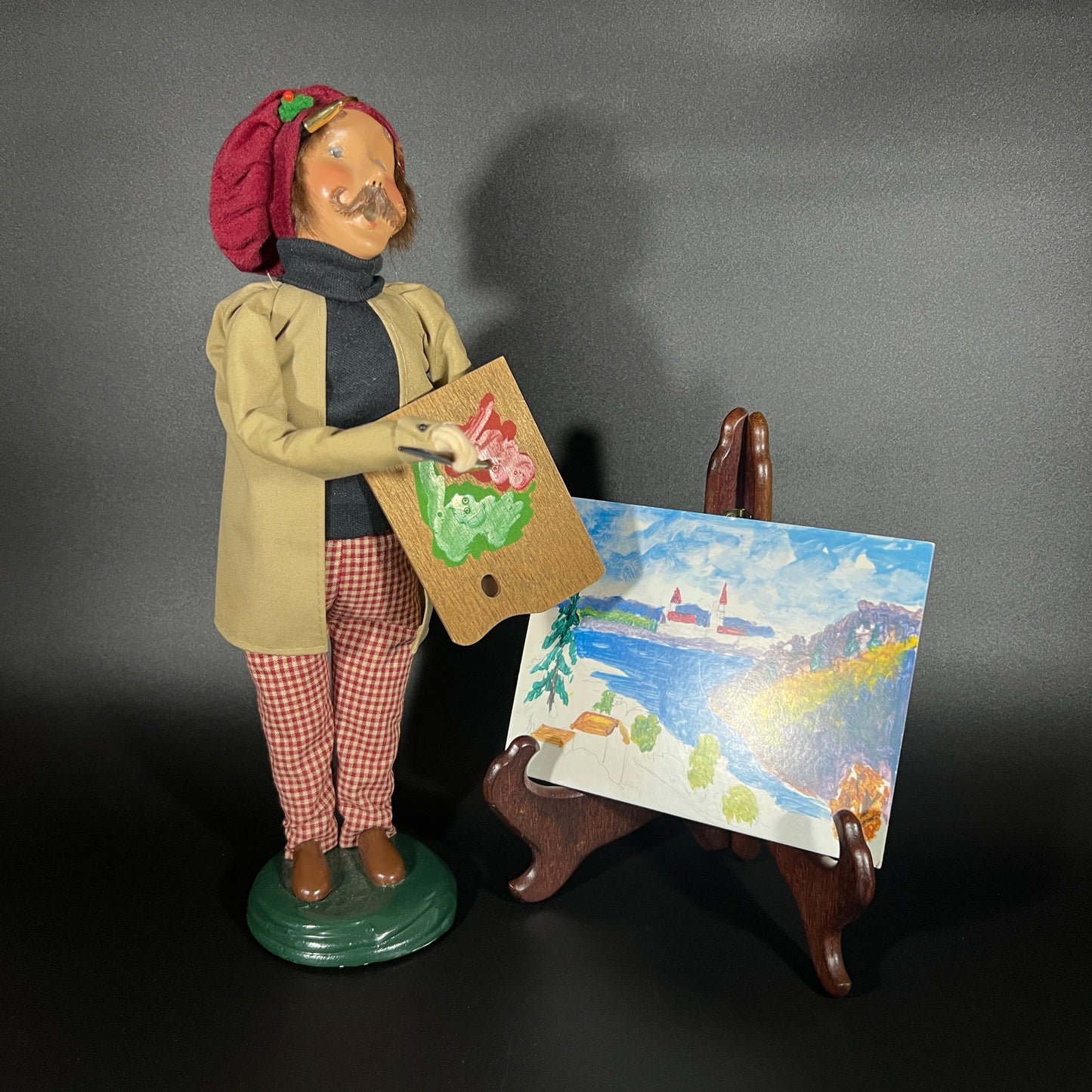 Byers Choice Doll - Artist and His Painting Caroler