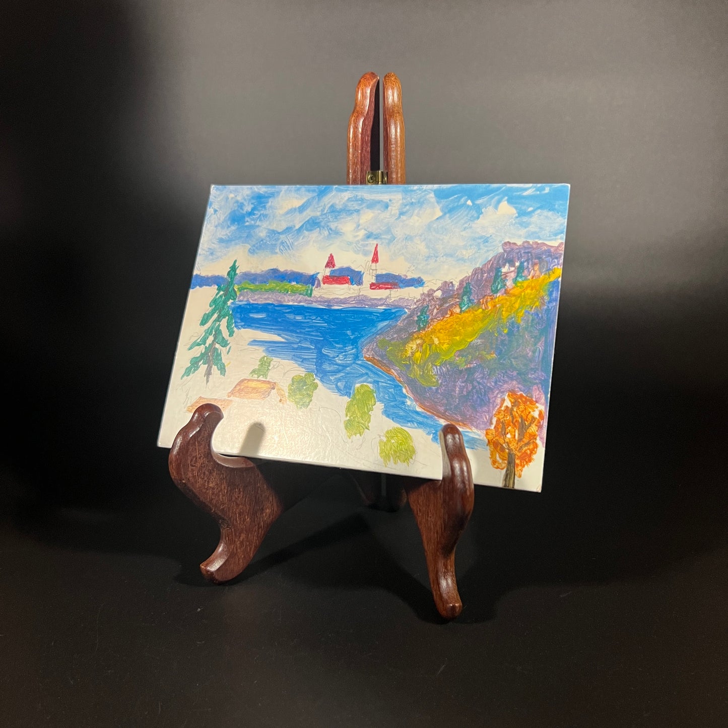 Byers Choice Doll - Artist and His Painting Caroler